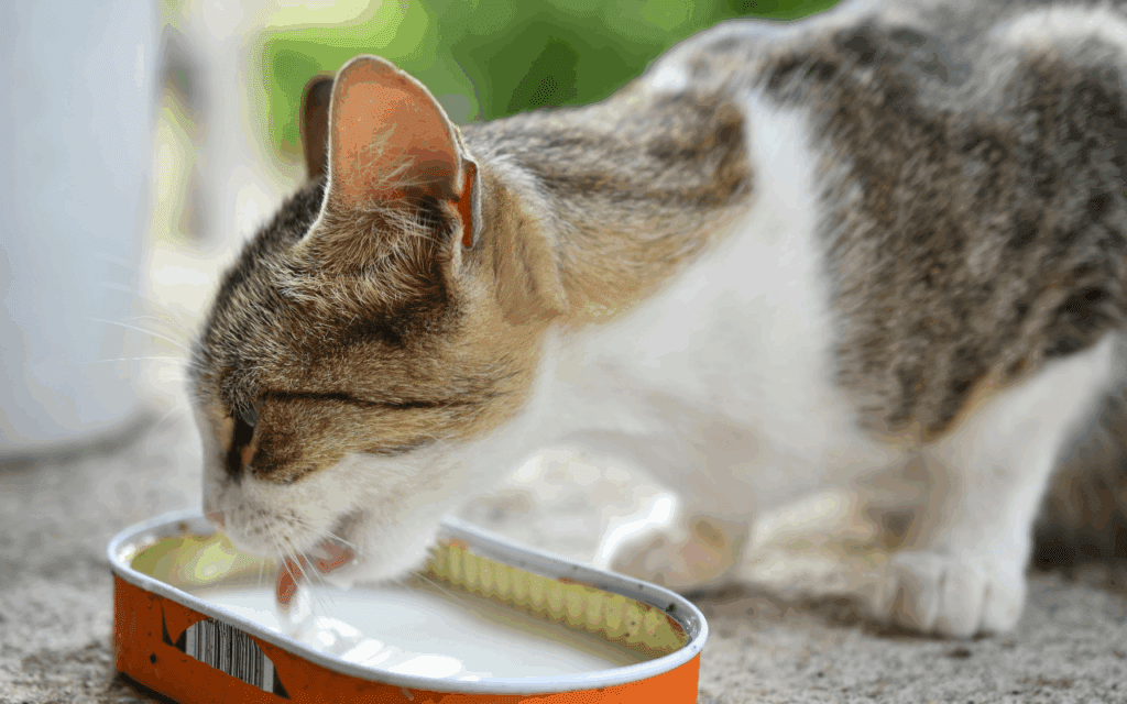 Are Cats Lactose Intolerant? Cats and Milk Explained 1 cat drinking cat safe milk (lactose free)