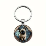 siamese cat keyring