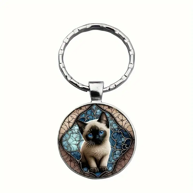 siamese cat keyring