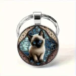 siamese cat keyring