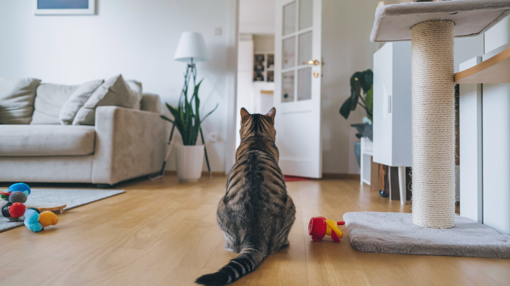 How Long Can You Leave a Cat Alone? A Comprehensive Guide for Cat Owners 1 cat waiting by the door