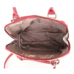 inside colourful silhouette cat handbag