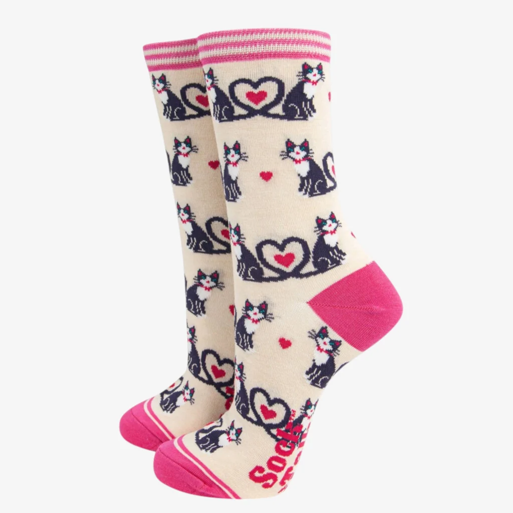 Love Heart Tails Bamboo Socks