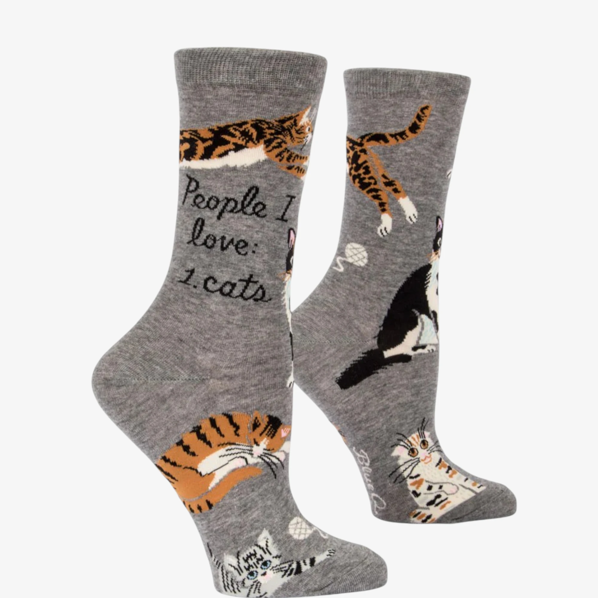 People I love cats socks