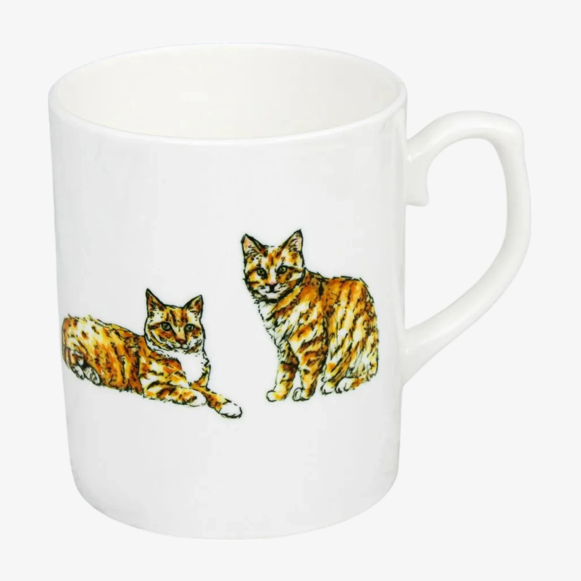 orange tabby cat mug