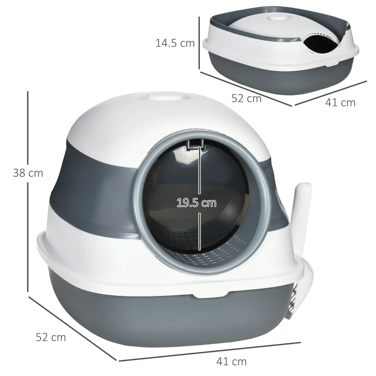 Foldable Covered Cat Litter Box dimensions